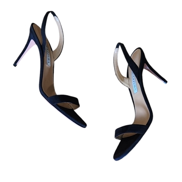 AQUAZZURA SO NUDE‎ BLACK 7.5 - Picture 14 of 16